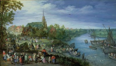 The Annual Parish Fair in Schelle by Jan the Elder Brueghel